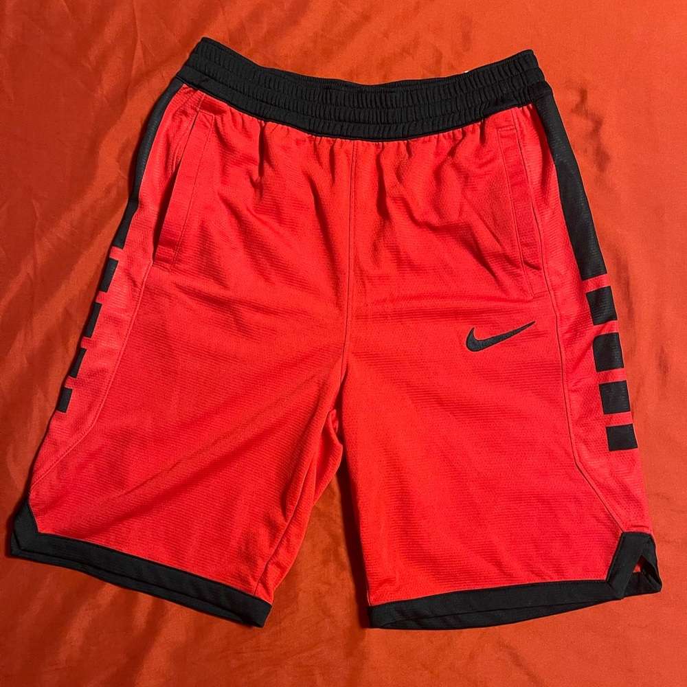 Nike Red and Black Sports Shorts